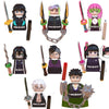 Japanese Anime Demon Slayer Samurai Tanjirou Nezuko Kyoujurou Giyuu Mini Building Blocks Bricks Dolls Action Figure Birthday Toy