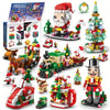 24Years Christmas building block toy blind box set Xmas Advent Calendar Bricks DIY Educational Toys Kit Gift For Kids Adults