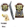 TV6410 MOC Medieval Knight Soldier Bricks Warrior Orc Armor Helmet Shield Mini Action Figures Building Blocks Kids Toys