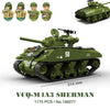 KV2 PanzerVI Sherman Military Tanks US Army Quan Guan WW2 War Weapon Soldier Figure Model Building Block Brick kid Children Toys