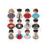 Mini City Action Figures Building Block Girl Driver Teacher Waiter Police Pirate Captain Different Characters Bricks MOC Toys