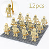 Medieval Castle Knight Soldier Warriors Skeletons Model Building Blocks Strong Orcs Figures Collection Toy for Children Gifts