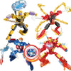 Transformation Robot Disney Building Blocks Mini Model Figures Spiderman Iron Man Venom Captain Hawk Deadpool Technic Gifts Toys