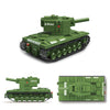 KV2 PanzerVI Sherman Military Tanks US Army Quan Guan WW2 War Weapon Soldier Figure Model Building Block Brick kid Children Toys