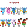 New Stitch Alien Cartoon Doll Building Blocks Kawaii Mini Action Figure Head Assembly Toys Children's Educational Toys Gift