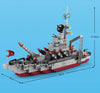 HUIQIBAO Military Ship 554pcs 8in1 Aircraft Cruiser Building Blocks Army Warship Plane Truck Bricks City Children Toys for Boy