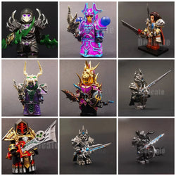 World of Warcraft Role Boss Suit WoW Game Props Weapons For Mini Dolls Figures MOC Building Blocks Bricks Toys Christmas Gift