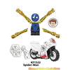 Superhero Iron Spider-Man Set Building Block Spider-Man Motorcycle Action Figure Building Block Children's Toy Gift