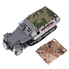 WW2 US German soldiers Figure vehicle Military Building Blocks Tank Armored Car Truck Gun Accessories Army Bricks Toy Kids M087