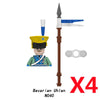 Medieval Military Roman Soldiers French Cavalry Figures Building Block Castle Guard Weapons Shield Helmet Banner Sword Toys K147