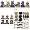 Military Special Forces MOC Building Block SWAT Ghost Commando Figures Police Soldiers Army Gun Weapons Children's Toy Gift B152