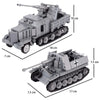 WW2 US German soldiers Figure vehicle Military Building Blocks Tank Armored Car Truck Gun Accessories Army Bricks Toy Kids M087