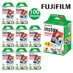 Fujifilm Instax Mini Film White Edge 10 -100 Sheets of Film Photo Paper For FUJI Instant Photo Camera Mini 12 11 Mini 9 8 7s 70