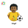 Kids Toys Football Stars Building Blocks Sport Player Bailey Messi Ronaldo Mini Action Figures Toys For Kids Christmas Gifts