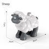 Big Size Building Blocks Animal Accessories Figures Block Lion Owl Penguin Dog DIY Bricks Assembly Toys For Children Kids Gifts