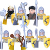 Military Building Blocks Medieval Anime Science Fiction Solider Figures Gifts Weapons Knight Legion Shields Helmet Mini Bricks