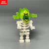 Single Sale MOC Bricks Halloween Luminous Ghost Skeleton Assembly Action Figure Educational Building Blocks Children Toys Gifts