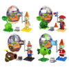 Plants Vs. Zombies Capsule Toys Assembled Building Blocks Puzzle Peashooter Anime Figure Dolls Model Gift For Children