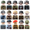 20pcs/lot WW2 Military Soldier Array Soviet US UK China Building Blocks Bricks Figures Children's War Mini Toys Christmas Gifts