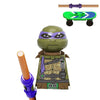 Ninja Turtle Movie Mini Action Figures Bricks Leo Raph Don Weapons Assemble Building Blocks MOC DIY Toys for Children