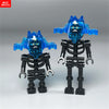 Single Sale MOC Bricks Halloween Luminous Ghost Skeleton Assembly Action Figure Educational Building Blocks Children Toys Gifts