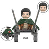 Anime Attack on Titan Wiki Bricks Survey Corps Erem Jaeger Armin Levi Mikasa Mini Action Toy Figures Building Blocks For Kids