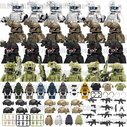 Military Special Forces MOC Building Block SWAT Ghost Commando Figures Police Soldiers Army Gun Weapons Children's Toy Gift B152