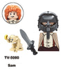 TV6410 MOC Medieval Knight Soldier Bricks Warrior Orc Armor Helmet Shield Mini Action Figures Building Blocks Kids Toys