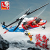 High-tech Avion Cargo Aircraft Rescue Plane Airport Airbus Airplane Model Building Blocks Figures City Brinquedos Creative Toys