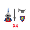 Military Building Blocks Medieval Solider Figures Knights of Jerusalem Crusades The War of Roses Legion War-horse Weapons Shield