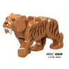 Animals Tiger Leopard Bear Elephant Caribbean Ghost Shark Dinosaurs Model Building Blocks Enlighten Figure Toys For Children