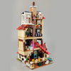 New Burrow Alley, high difficulty DIY building blocks interspersed and assembled, 75980 children's toy compatible building block