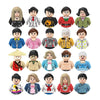 Kids 3D Family Figures Set Building Blocks City Worker Fireman Doctor Dolls Bricks Educational Toys For Children Birthday Gift