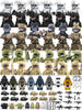 Military Special Forces MOC Building Block SWAT Ghost Commando Figures Police Soldiers Army Gun Weapons Children's Toy Gift B152