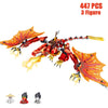 New Phantom Ninja Dragon Ship Model Building Blocks Sodiers Figures Boat Bricks MOC Creative Expert Kids Toys for Boys Children