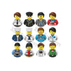 Mini City Action Figures Building Block Girl Driver Teacher Waiter Police Pirate Captain Different Characters Bricks MOC Toys