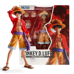 15cm One Piece Figurine Shf Monkey D Luffy Action Figure PVC Collection Anime The War of The Island Of Ghosts Luffy Model Toys