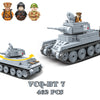 KV2 PanzerVI Sherman Military Tanks US Army Quan Guan WW2 War Weapon Soldier Figure Model Building Block Brick kid Children Toys