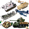 KV2 PanzerVI Sherman Military Tanks US Army Quan Guan WW2 War Weapon Soldier Figure Model Building Block Brick kid Children Toys