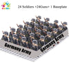 Kids Toys 24pcs/lot WW2 Military Soldier Building Blocks US UK Mini Action Figures Rifles Weapons Toys For Kids Christmas Gifts