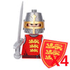 Medieval War Castle Militia American Civil War Soldiers Building Block Figure Soldier Weapon Infantry Knight Blacksmith Toy K147