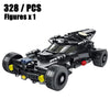 Hot Superhero Night Knight 1989 Batmobile Supercar Model Building Blocks Sets Classic Bat Motorcycle Chariot Toys Kids For Gifts