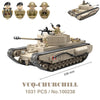 KV2 PanzerVI Sherman Military Tanks US Army Quan Guan WW2 War Weapon Soldier Figure Model Building Block Brick kid Children Toys