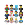 Mini City Action Figures Building Block Girl Driver Teacher Waiter Police Pirate Captain Different Characters Bricks MOC Toys