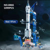 Creative Aviation Manned Rocket Building Blocks Space Astronaut Figure DIY Aerospace Bricks Model Toys for Kids Christmas Gift