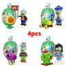 Plants Vs. Zombies Capsule Toys Assembled Building Blocks Puzzle Peashooter Anime Figure Dolls Model Gift For Children