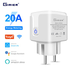 smartappliancehub.myshopify.com GIRIER Tuya Wifi Smart Plug 20A EU Smart Socket Outlet with Power Monitor Timer Function 4200W Compatible with Alexa Google Home GIRIER Tuya Wifi Smart Plug 20A EU Smart Socket Outlet with Power Monitor Timer Function 4200W Compatible with Alexa Google Home [product_type] SmartApplianceHub smartappliancehub.myshopify.com 