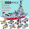 smartappliancehub.myshopify.com HUIQIBAO Military Warships Cruiser Ship Building Blocks Set For Boys Navy Weapons Army Boat Plane Soldier Figures Toys Children HUIQIBAO Military Warships Cruiser Ship Building Blocks Set For Boys Navy Weapons Army Boat Plane Soldier Figures Toys Children [product_type] SmartApplianceHub smartappliancehub.myshopify.com Color bag packaging / China Color bag packaging China 